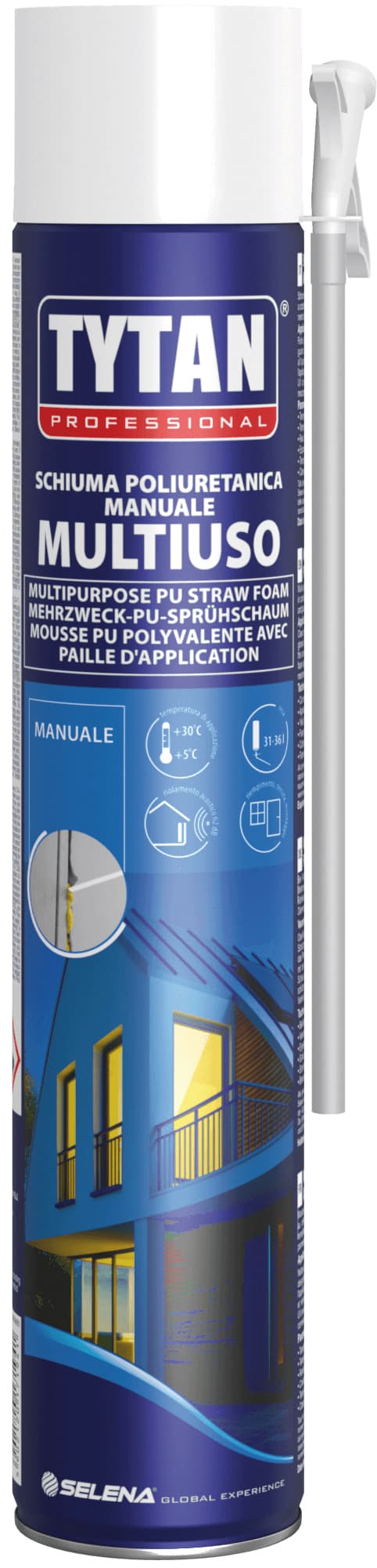 Schiuma Poliuretanica Universale Multiuso Manuale Ml. 750 12 Pezzi Tytan - 2