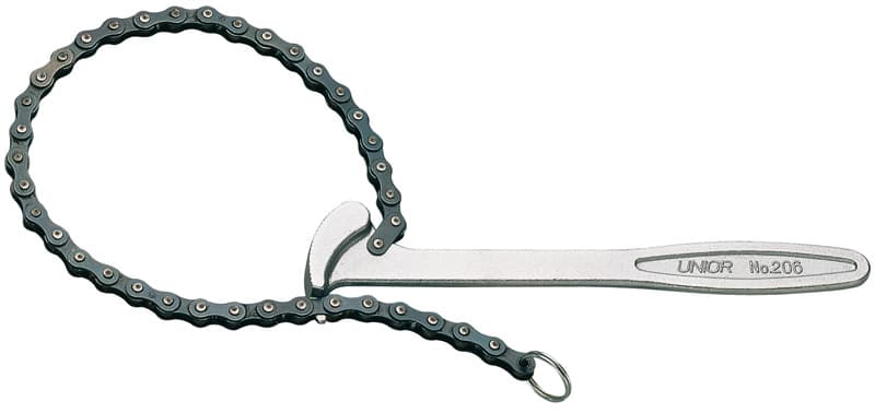 Chiave a Catena per Filtri Olio Art. 206 Ø Apert. Mm 60÷140 Unior - 2