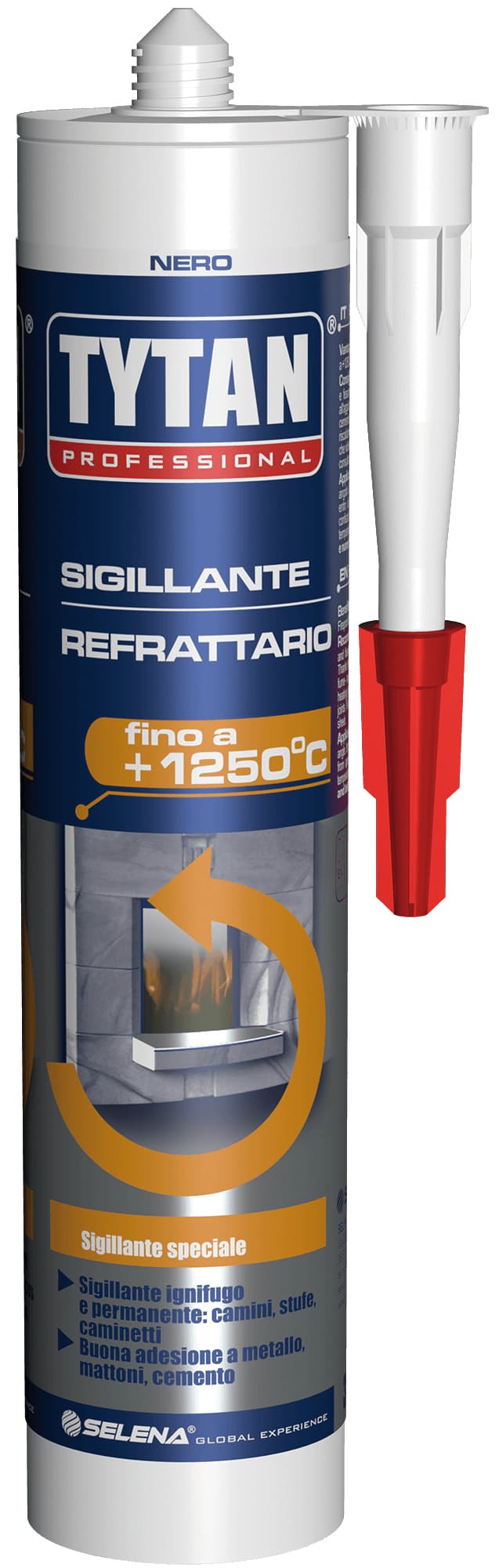 Sigillante Refrattario Ml. 300 Nero Tytan - 2