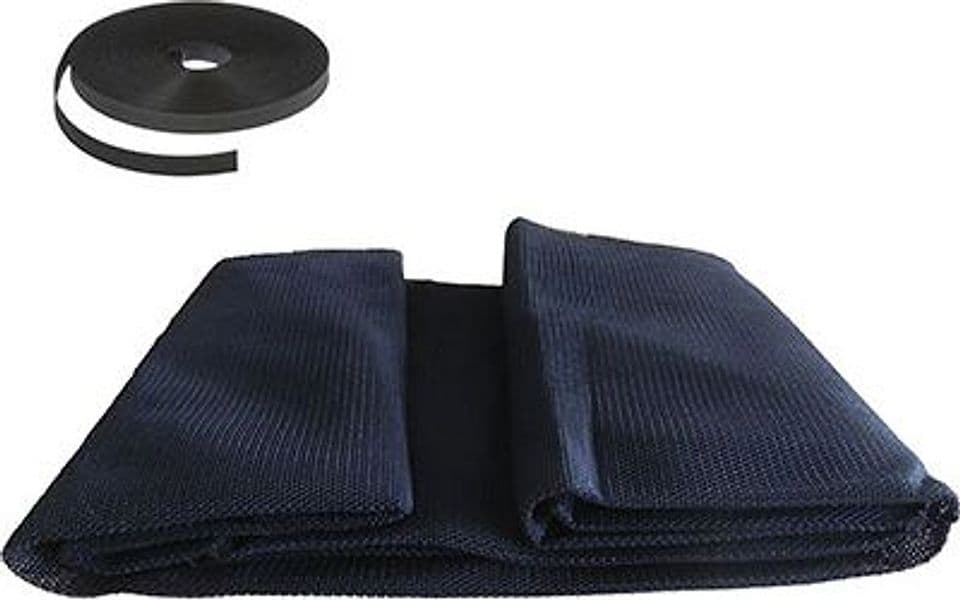 Zanzariera Finestra a Strappo Effe Poliestere Nero H 130 cm 150 cm 5 Pezzi - 2