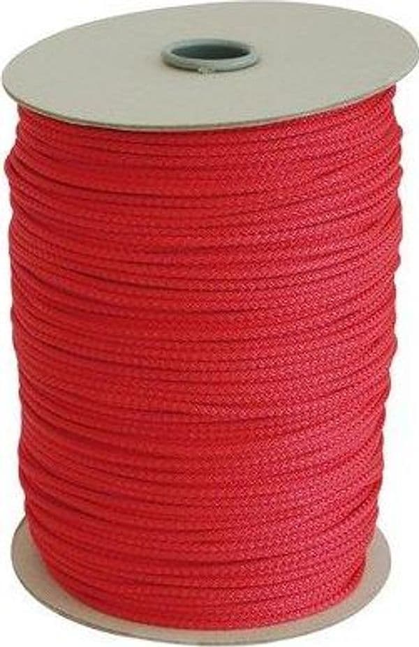 Cordino per Tenda Pp Rosso 300 m Ø 3 mm - 2