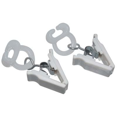 Scorrevole Tenda con Pinza Girevole Plastica 100 Pezzi - 2