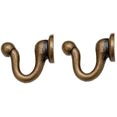 Gancio per Tenda Bold Zama Bronzo 30 mm 2 Pezzi - 2