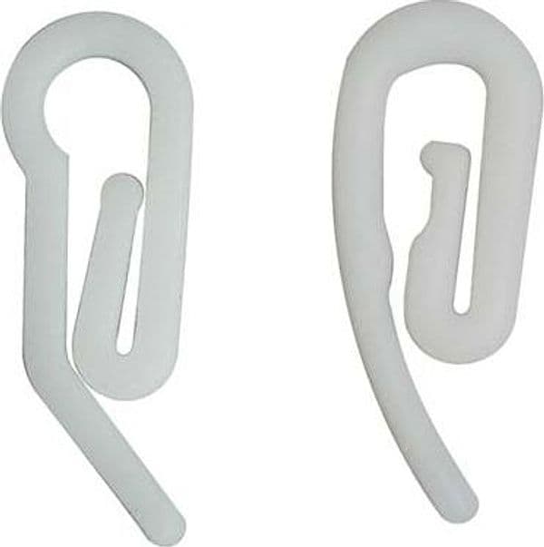 Gancio per Fettuccia a Corda Nylon Bianco Grande 1000 Pezzi - 2
