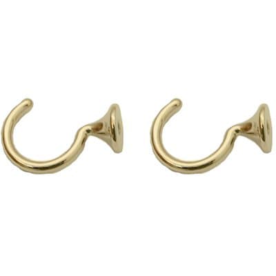 Gancio per Tenda Zama Ottone Lucido 29 mm 2 Pezzi - 2