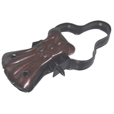 Pinza Barocco per Anello Tenda Acciaio Bronzato con Arco 100 Pezzi - 2