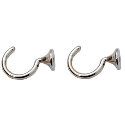 Gancio per Tenda Zama Cromo Lucido 29 mm 2 Pezzi - 2
