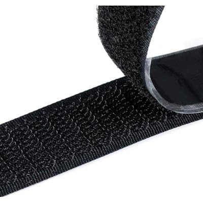 Velcro Adesivo Tenda Maschio Femmina Nero H.cm 2 25 m - 2
