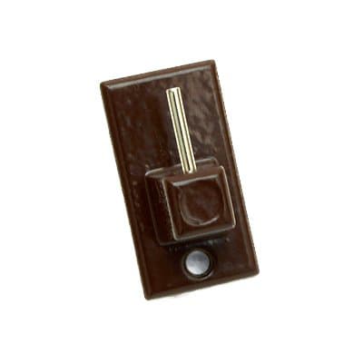 Gancio Bris Metallo Pronty Marrone 18 x 32 mm 2 Pezzi - 2