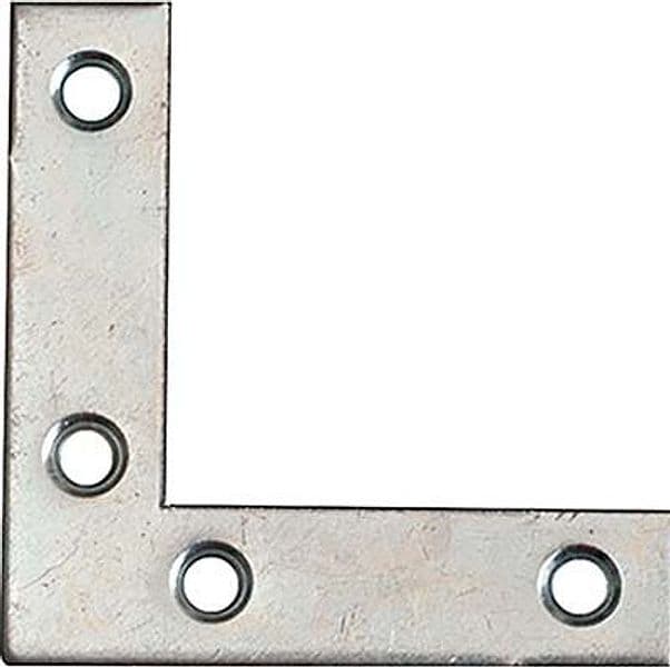 Angolare Rinforzo Zincato S 50 x 50 x 12 mm 1,8 mm 100 Pezzi – Autres