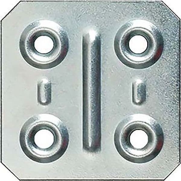 Giunzione 4 Fori Dritta 8 x 57 Zincata S 4 x 4 cm 1 mm 200 Pezzi – Autres