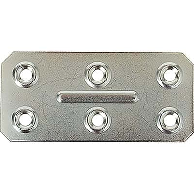 Giunzione 6 Fori Dritta Zincata S 4 x 8,6 cm 1,0 mm 100 Pezzi - 2