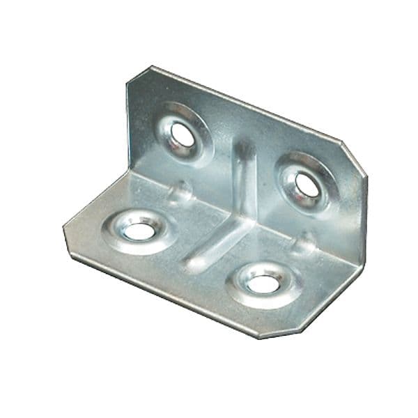 Giunzione 4 Fori Angolare Zincata S 2 x 4 cm 1 mm 100 Pezzi – Autres