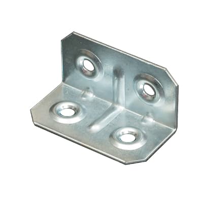 Giunzione 4 Fori Angolare Zincata S 2 x 4 cm 1,0 mm 100 Pezzi - 2