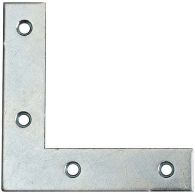 Squadretta Pesante Zincata S 14 x 14 x 1,8 cm 2 mm 50 Pezzi - 2