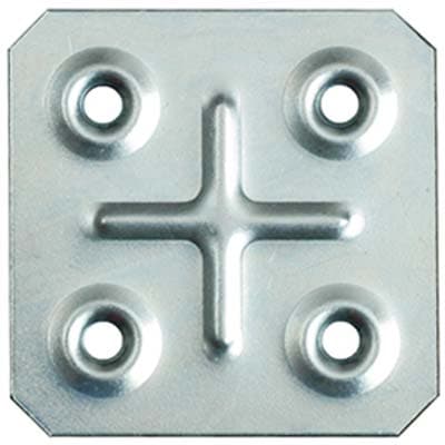 Giunzione 4 Fori Dritta 8 x 117 Zincata S 4,5 x 4,5 cm 1,0 mm 100 Pezzi - 2