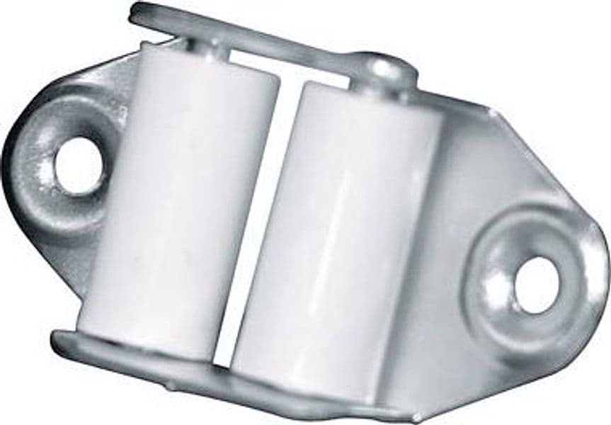 Guidacinghia a Rulli Fori Verticali Zincato Rulli Nylon H 45 mm 100 Pezzi – Autres