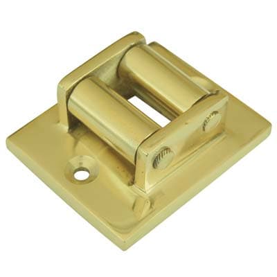 Guidacinghia a Rulli Fori Verticali Cottali Ottone Lucido Mm 45X60 - 2