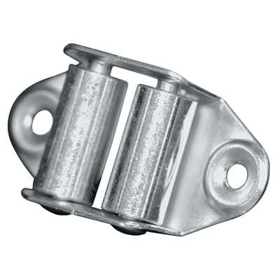 Guidacinghia a Rulli Fori Verticali Zincato Rulli Acciaio H 45 mm 100 Pezzi - 2