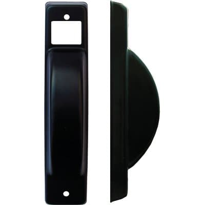 Placca Avvolgitore a Semincasso Nera 40 x 195 mm 5 Pezzi - 2