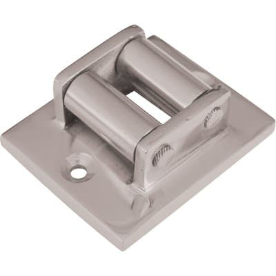 Guidacinghia a Rulli Fori Verticali Cottali Ottone Cromo Satinato Mm 45X60 - 2
