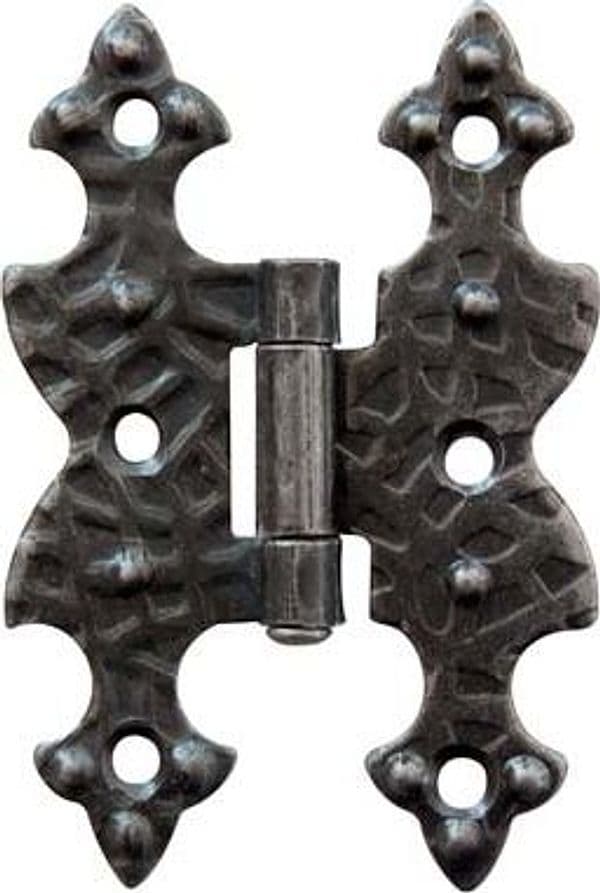 Cerniera a Bandella Doppio T Piana Nero 95 x 65 mm 10 Pezzi - 2