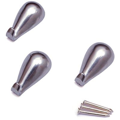 Gancio Quadro Goccia Pronty Ferro Cromo 27 mm 3 Pezzi - 2