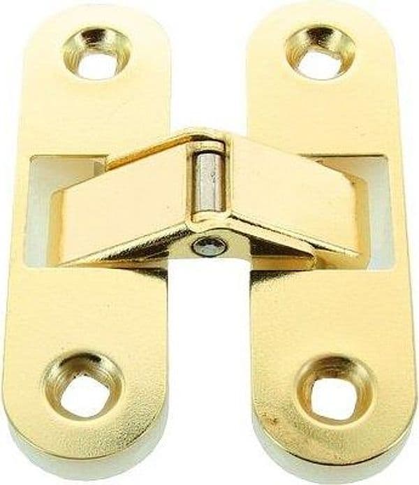 Cerniere Ovali Invisibili A.ottonata con Nylon Bianco 89 x 25 mm 5 Pezzi - 2