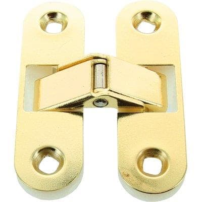 Cerniere Ovali Invisibili A.ottonata con Nylon Bianco 89 x 25 mm 5 Pezzi - 2