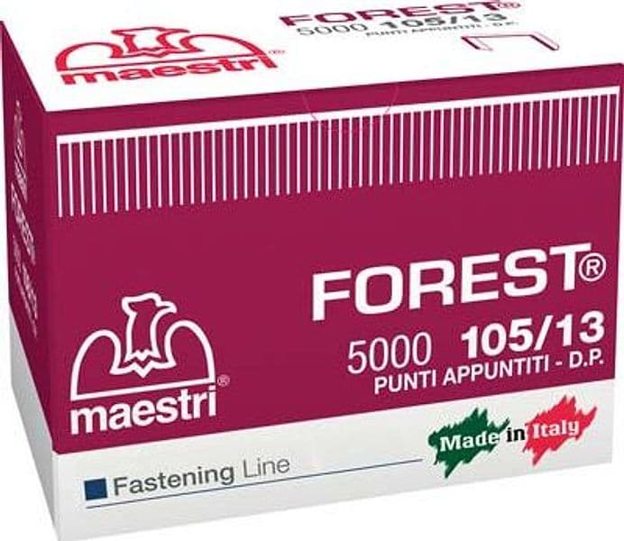 Punto Forest 105 a 13 per Fissatrice Ro Ma Zincato 10,05 x 5 mm 5000 Pezzi – Ro-ma