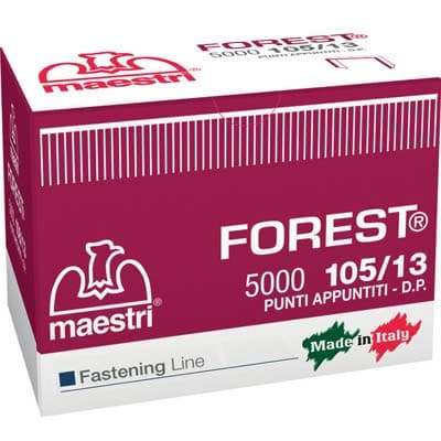 Punto Forest 105 a 13 per Fissatrice Ro Ma Zincato 10,05 x 5 mm 5000 Pezzi - 2