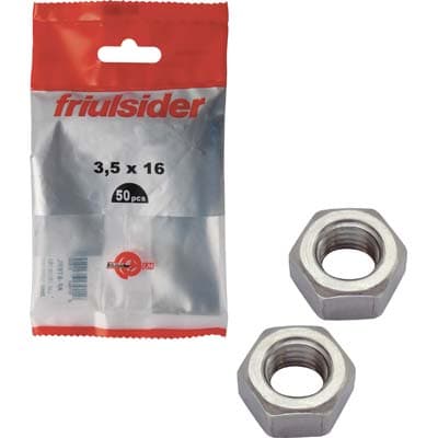Dado Esagonale Zincato Self Friulsider M 20 5 Pezzi - 2