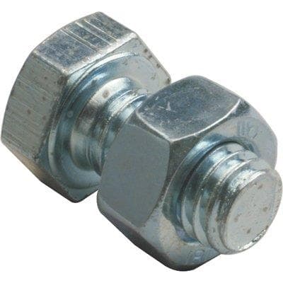 Bullone Metallo Tde Classe 4.8 Fil Intero Zincato 8 x 16 mm 200 Pezzi - 2
