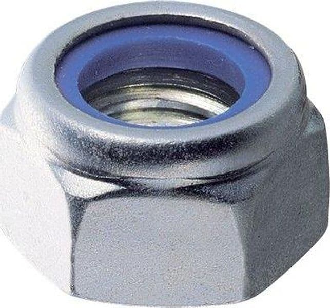 Dado Esagonale Autobloccante Basso Zincato M 16 100 Pezzi – Autres
