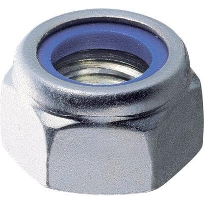 Dado Esagonale Autobloccante Basso Zincato M 16 100 Pezzi - 2