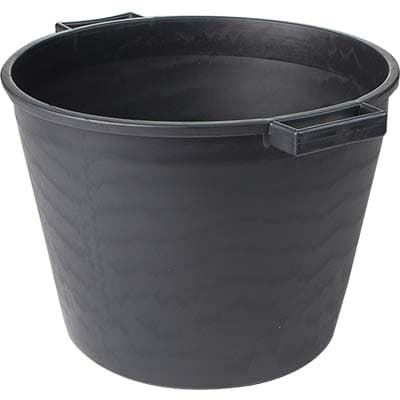 Cassa Porta Macerie Ics Fondo Tondo Pe Nero H. Litri 25 40 cm 30 cm 5 Pezzi - 2