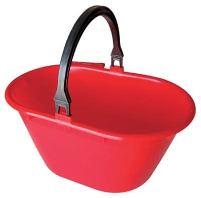 Cesta Raccolta Ovale Manico Fisso Ics Ppl Rosso 20 L 5 Pezzi - 2