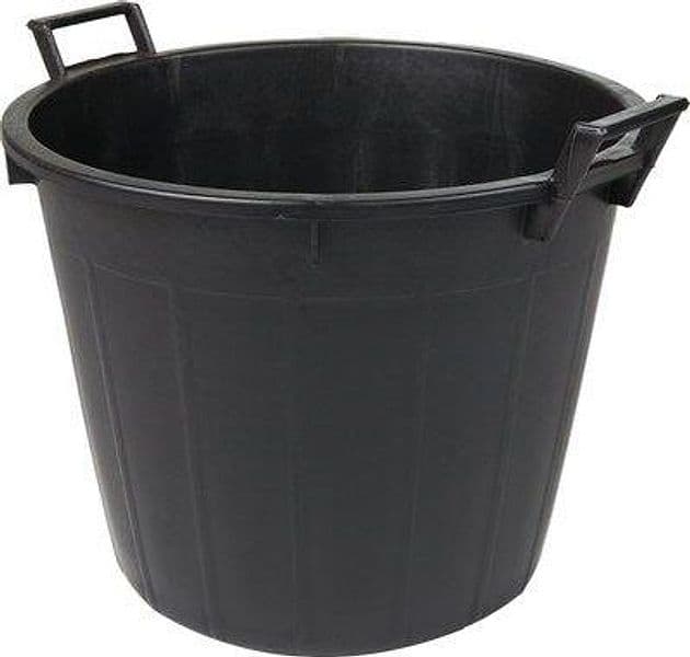 Mastello Tondo 2 Manici Ics Ldpe Nero H 32 L 44 cm 35 cm 2 Pezzi - 2