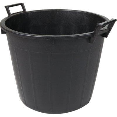 Mastello Tondo 2 Manici Ics Ldpe Nero H 32 L 44 cm 35 cm 2 Pezzi - 2