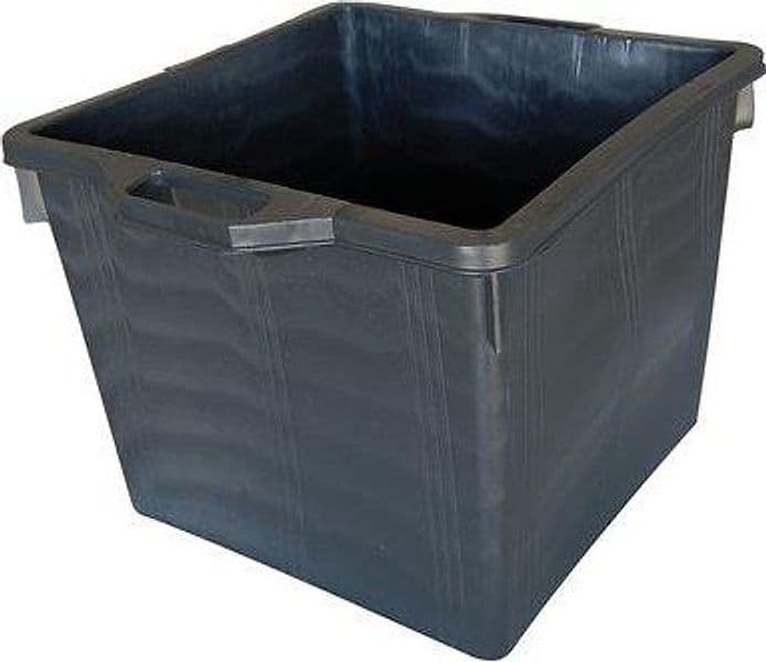 Mastellone Quadrato Nero Ics Ldpe Lt 60 cm 48X48 H.cm 37 con Manici - 2