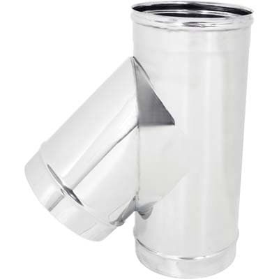 Tubo a Tee 135 ° Mmf Acciaio Inox AISI 304 cm 25 - 2