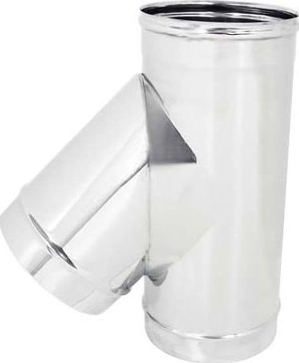 Tubo a Tee 135 ° Mmf Acciaio Inox AISI 304 cm 20 - 2