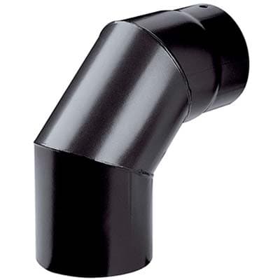 Gomito Legna 90 ° Plus Nero Opaco Save Cm 15 - 2