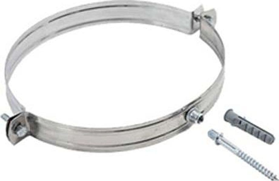 Collare Reggitubo Acciaio Inox AISI 304 con Tassello 13 cm 10 Pezzi - 2