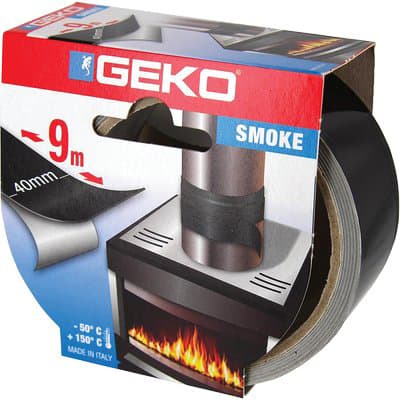 Nastro Alluminio Emmesmoke Geko Nero 9 m 4 cm 2 Pezzi - 2