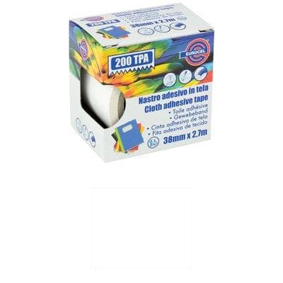 Nastro Adesivo Telato 200 Tpa Eurocel Bianco 2,7 ml 38 mm 4 Pezzi - 2