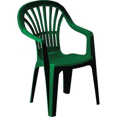 Sedia Zena con Braccioli Progarden Pp Verde Cm 55X56 H.cm 90 - 2