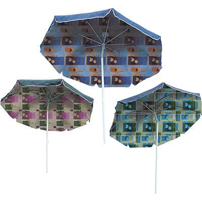 Ombrellone Mare Cover Domus Acciaio Cotone Duplex 2 m - 2