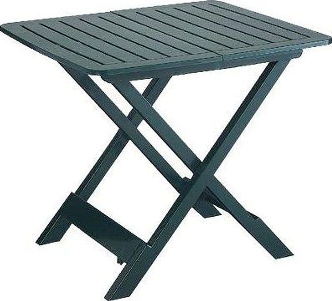 Tavolo Tevere Progarden Pp Verde Cm 80X72 H.cm 70