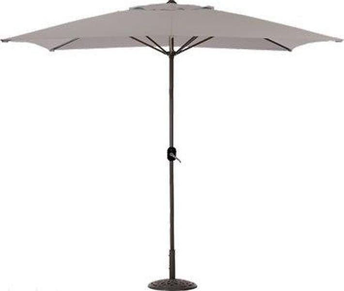 Ombrellone Palo Centrale Classic Easy Domus Acciaio Poly Tortora Mm 48 3 m - 2